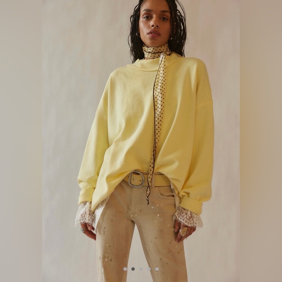 NWOT size XS Free People Palm Springs Pullover - Picture 2 of 6